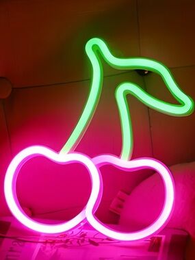 Pink Cherry Neon Light